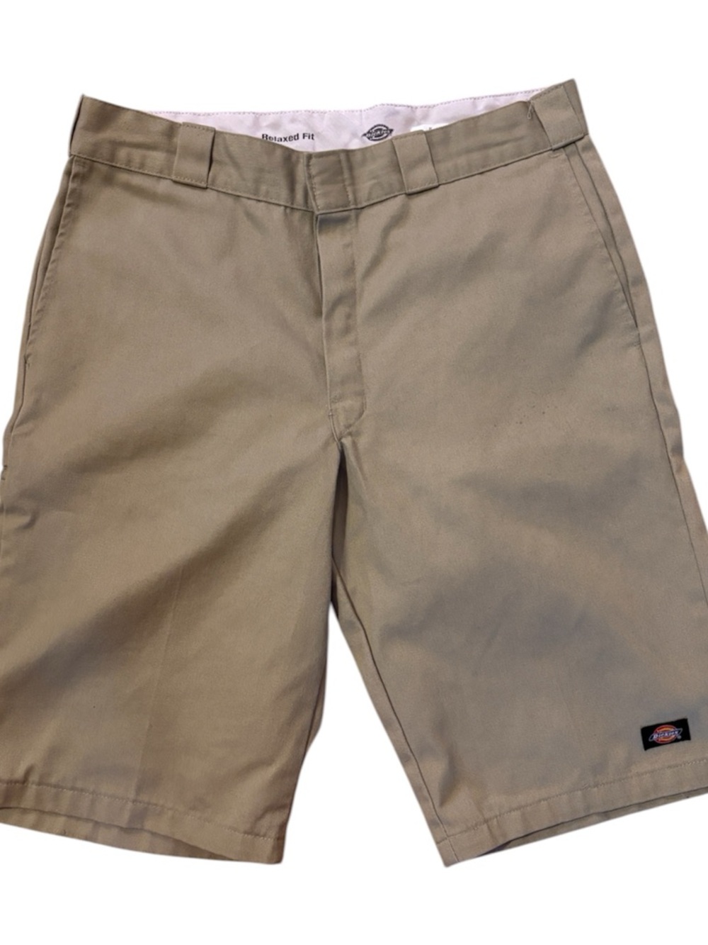 Dickies Men’s Khaki Flat Front Work Shorts